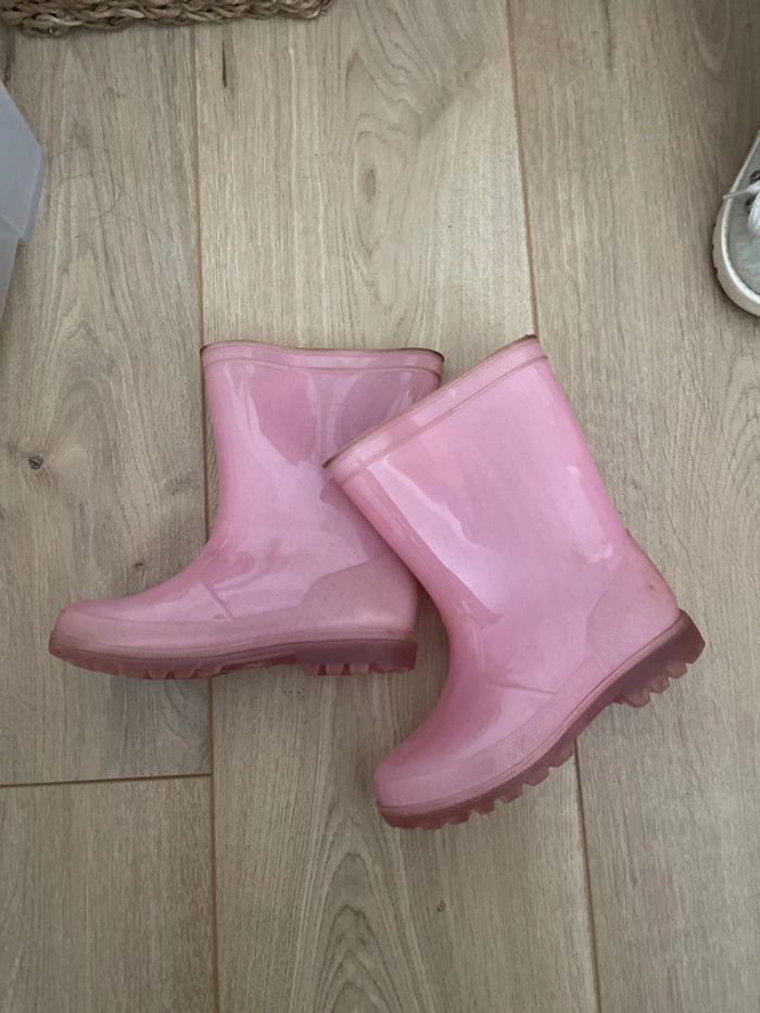 Botte de pluie rose 27