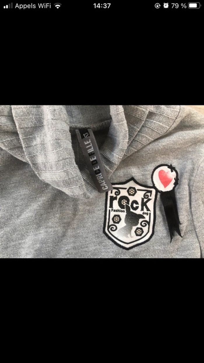 Pull écusson chien - photo numéro 2