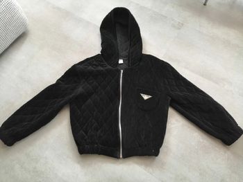 blouson noir matelassé zippé 38/40