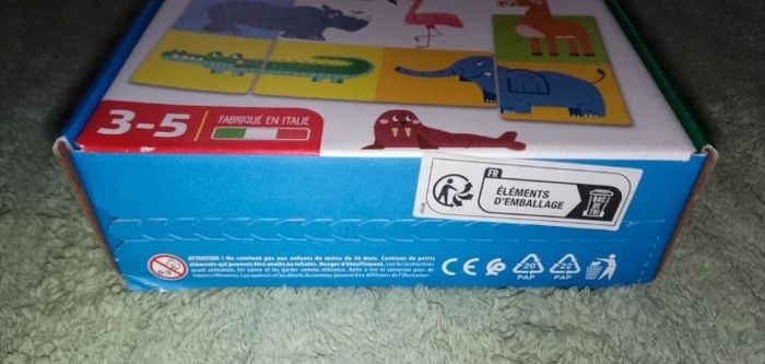 Coffret jeu éducatif dominos chiffres et animaux - photo numéro 4
