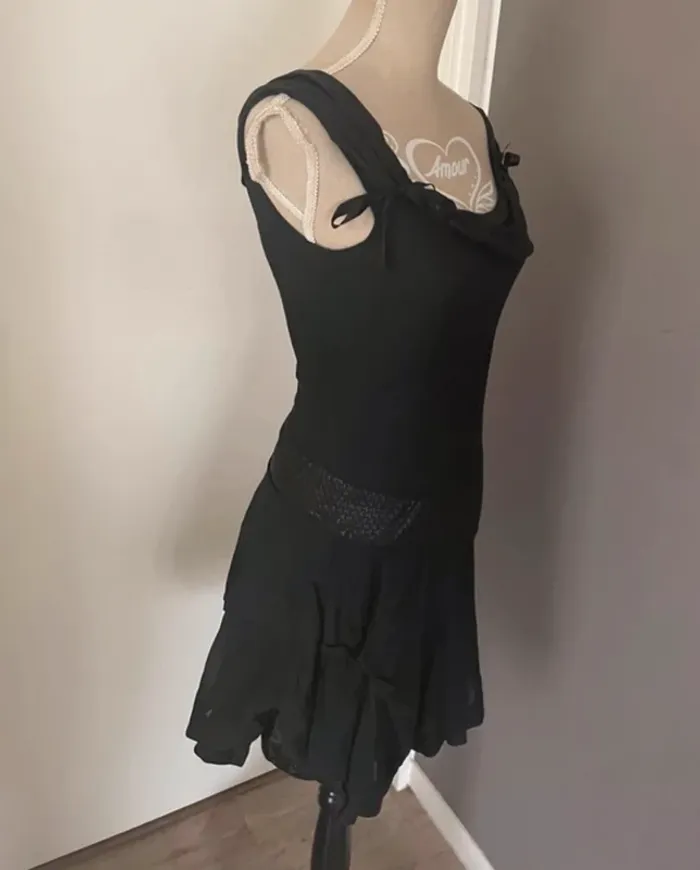 Chattawak robe noire habillée femme taille 34 - photo numéro 2