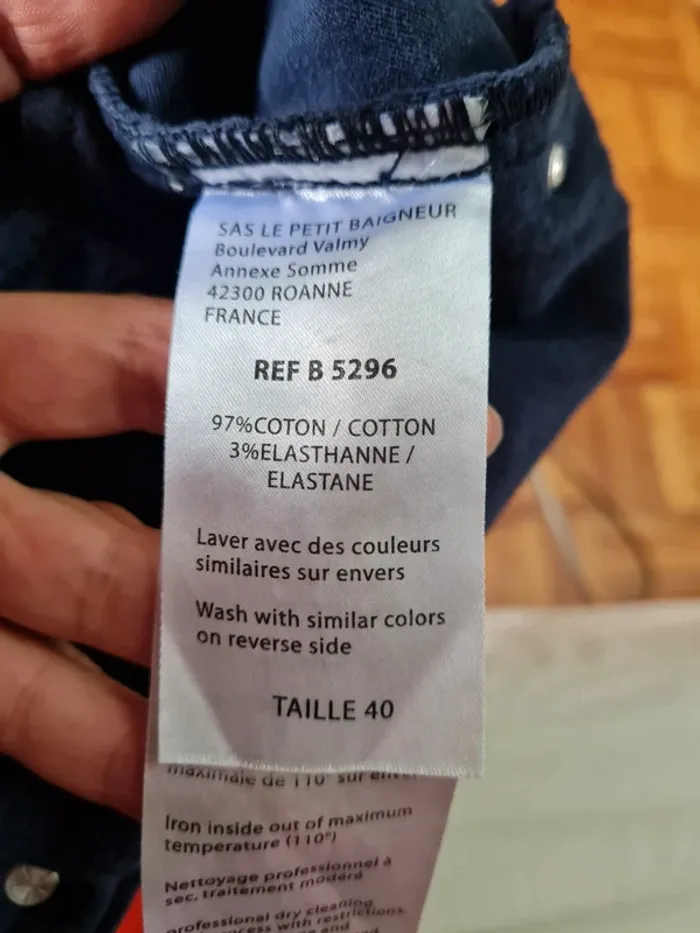 Pantalon femme taille basse Le petit baigneur T40 - photo numéro 8
