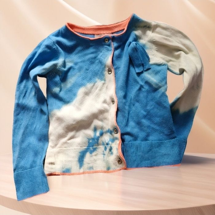 Très beau gilet Tie&Dye noeud poitrine