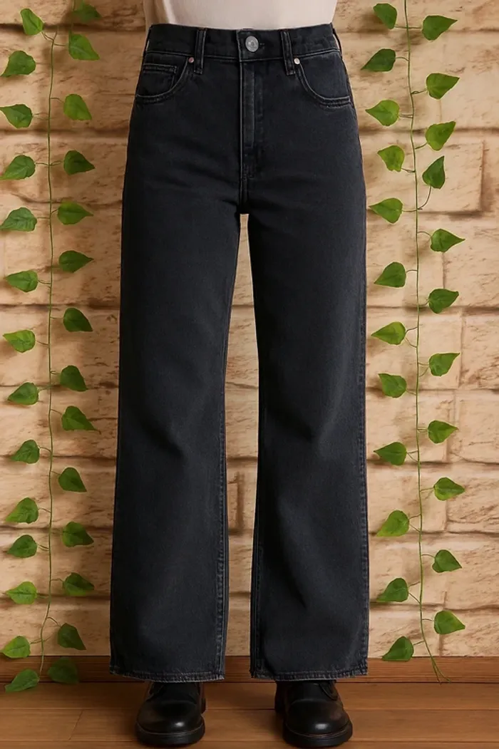 🌸Jeans Noir Jambes larges Zara Taille 32🌸