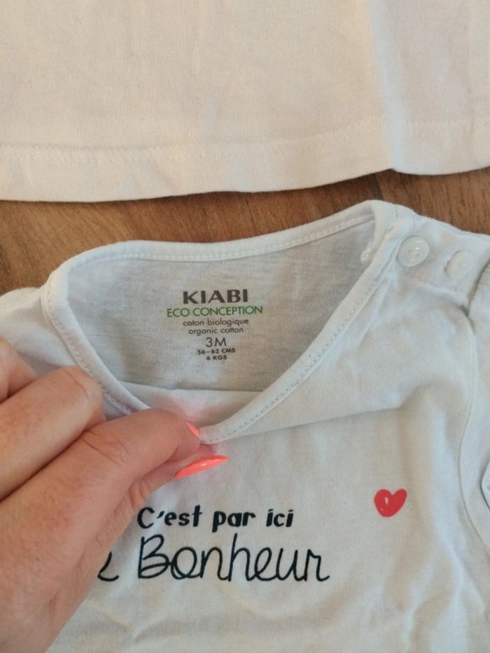 Lot de 7 t-shirts manches courtes été fille 3 mois - photo numéro 4