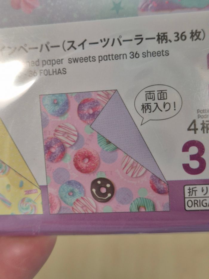 Papier Origami Daiso "Sweets Pattern" - photo numéro 6