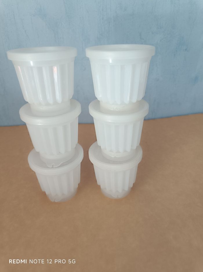 Moules individuels x6 Tupperware(démoulage facile)