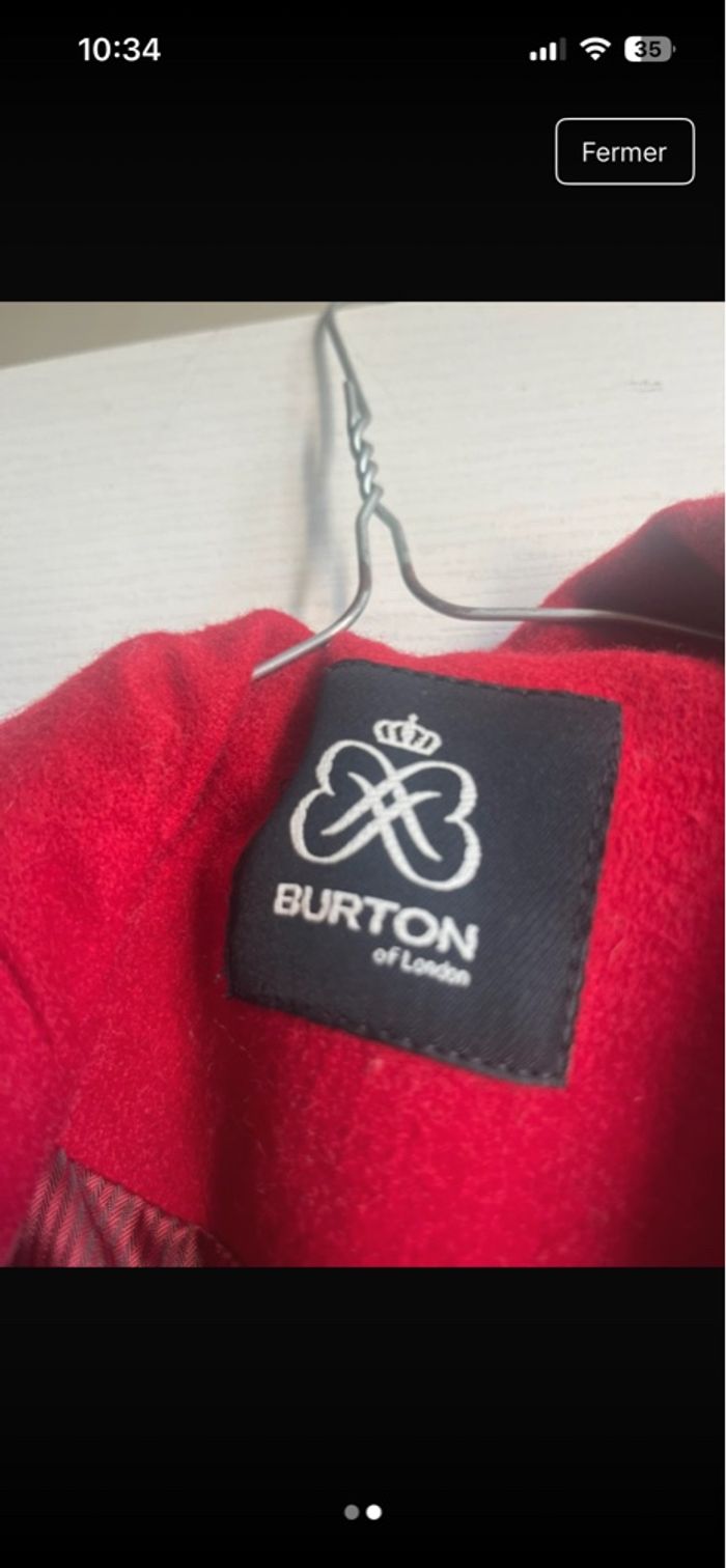 Manteau Burton rouge - photo numéro 2