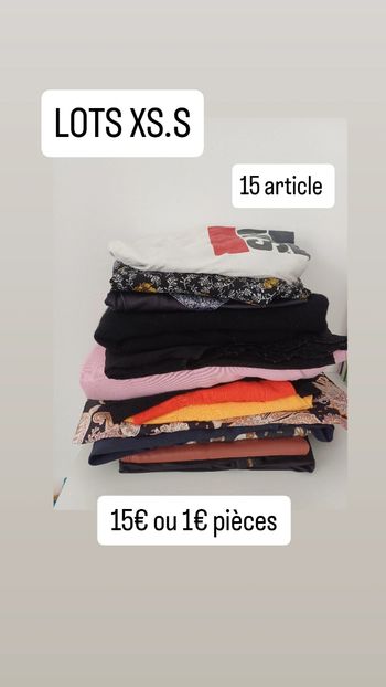 🎀Lots de 15 vêtements femme taille XS et S