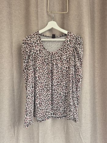 Haut manches longues Imprimé Léopard taille M M&S Mode 