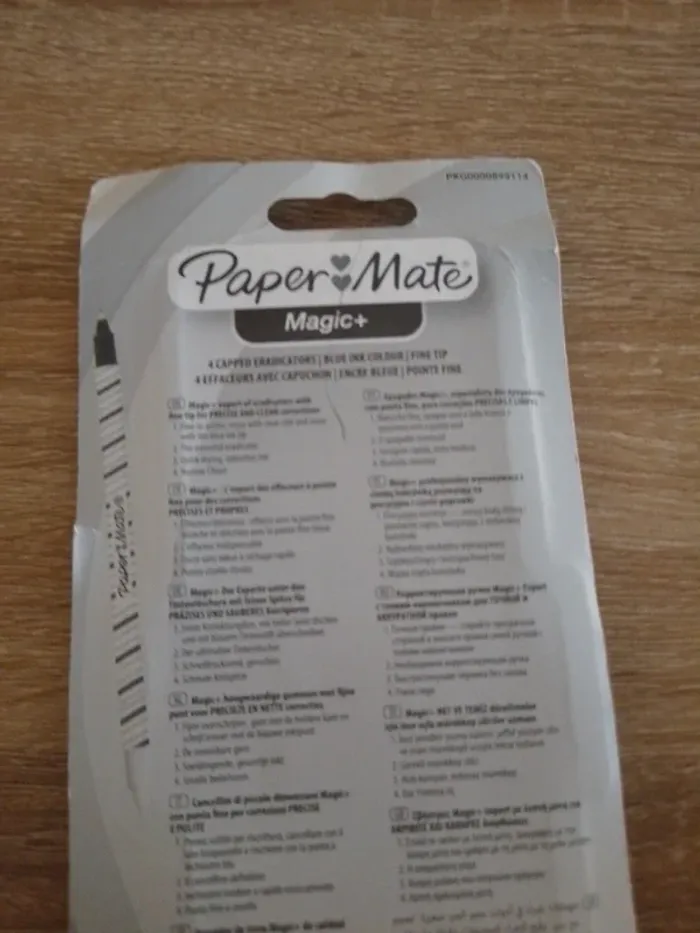 4 stylos effaceurs d'encre paper mate neuf sous blister - photo numéro 3