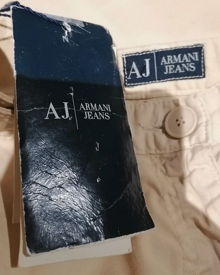 Pantalon beige évasé Taille 34/36 Armani Jeans - photo numéro 11