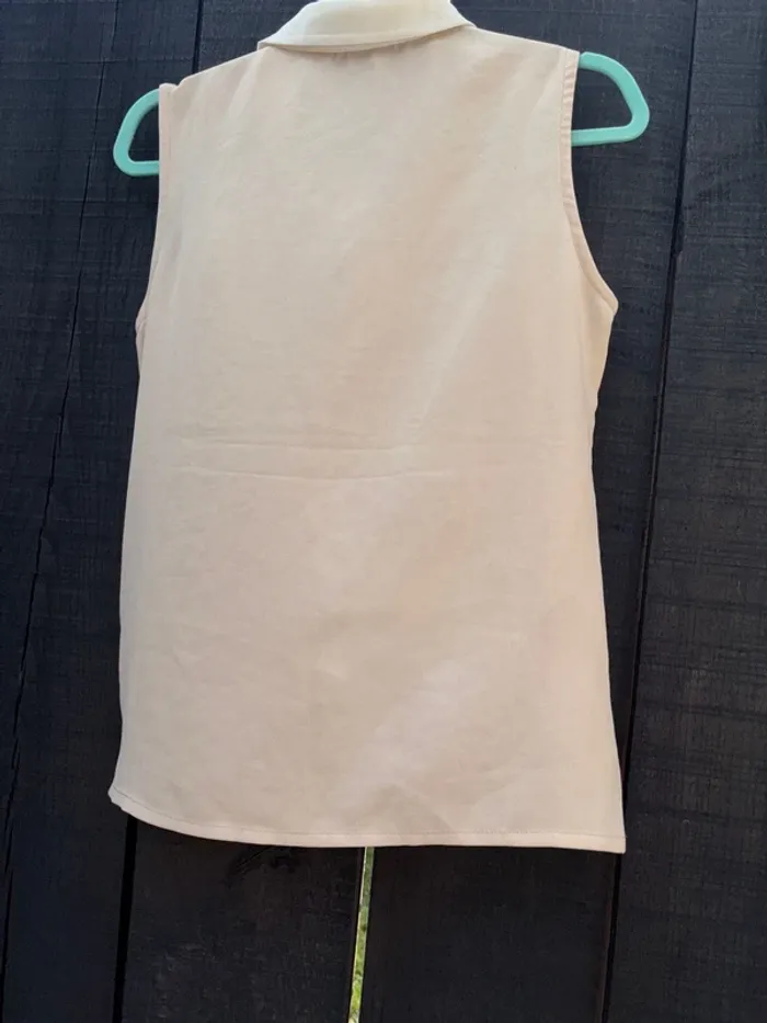 Chemise sans manche dentelle doré t L - photo numéro 2