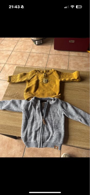 Lot de 2 pull bébé garçon 