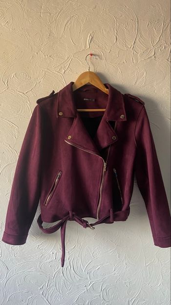 Veste motard en daim 