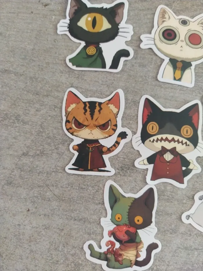 Lot de stickers motif chat (lot A) - photo numéro 5