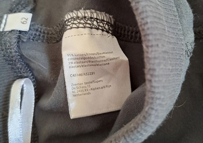 Ensemble t-shirt manches courtes jogging, zeeman, taille 3 mois (62 cm) - photo numéro 9