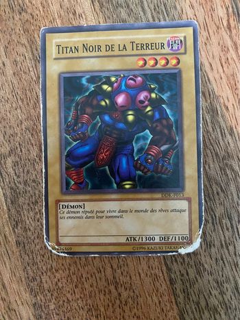 Carte Yu-Gi-Oh! Titan noir de la terreur DDK-F013 1996