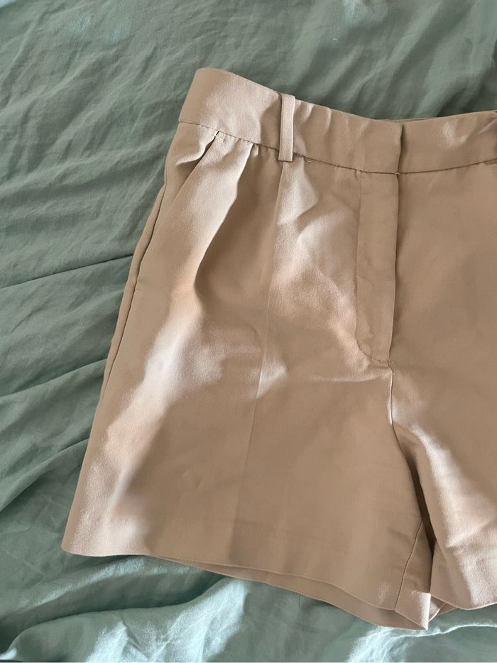 Short beige Zara - Taille XS - photo numéro 3
