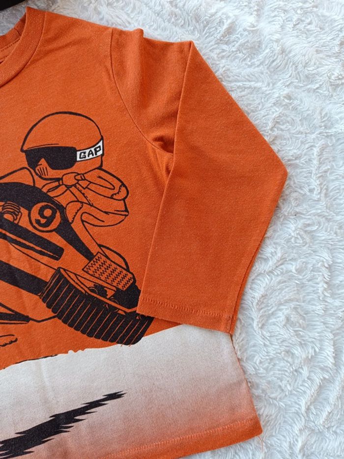 Tee shirt manches longues Garçon 4 ans neige BabyGap - photo numéro 5