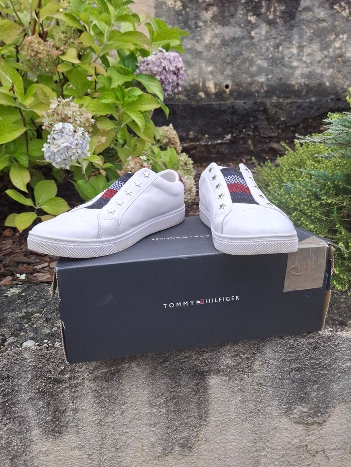 Baskets blanches Tommy Hilfiger