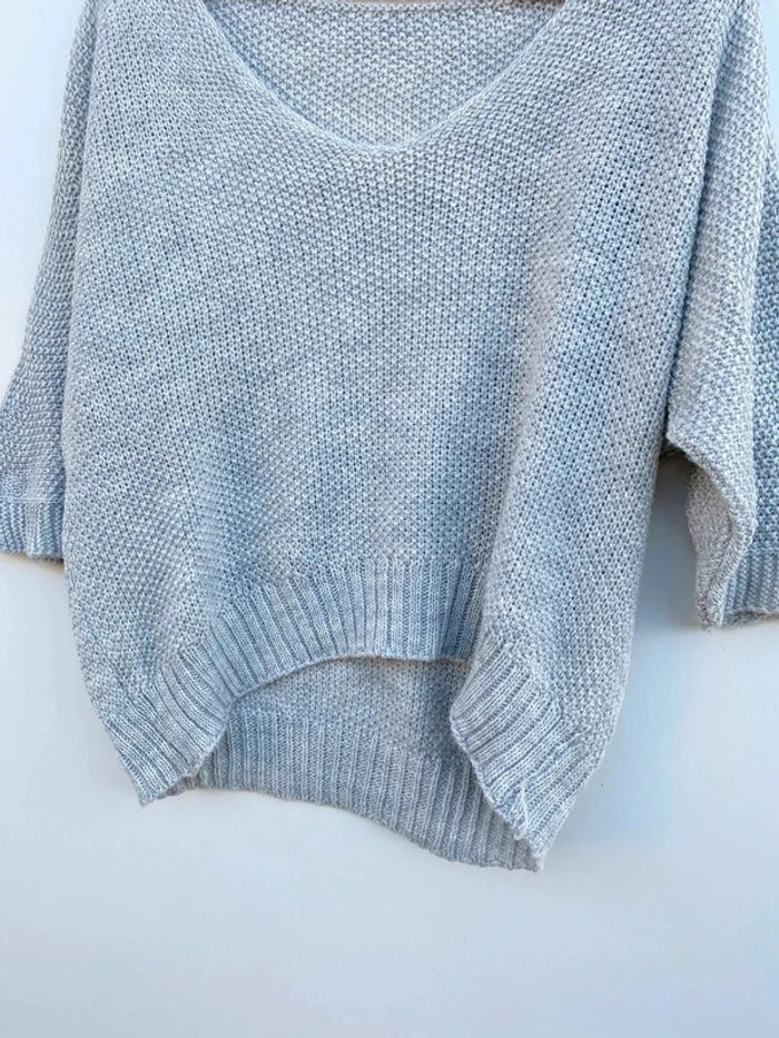 Pull gris - photo numéro 3