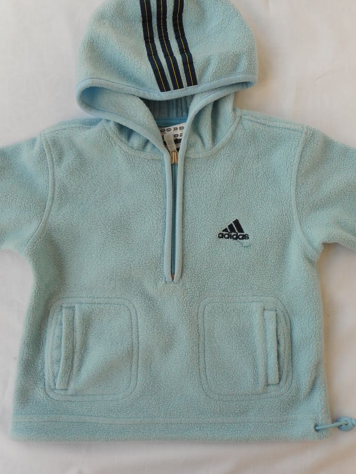 Pull polaire à capuche - Adidas - 18 mois - photo numéro 3