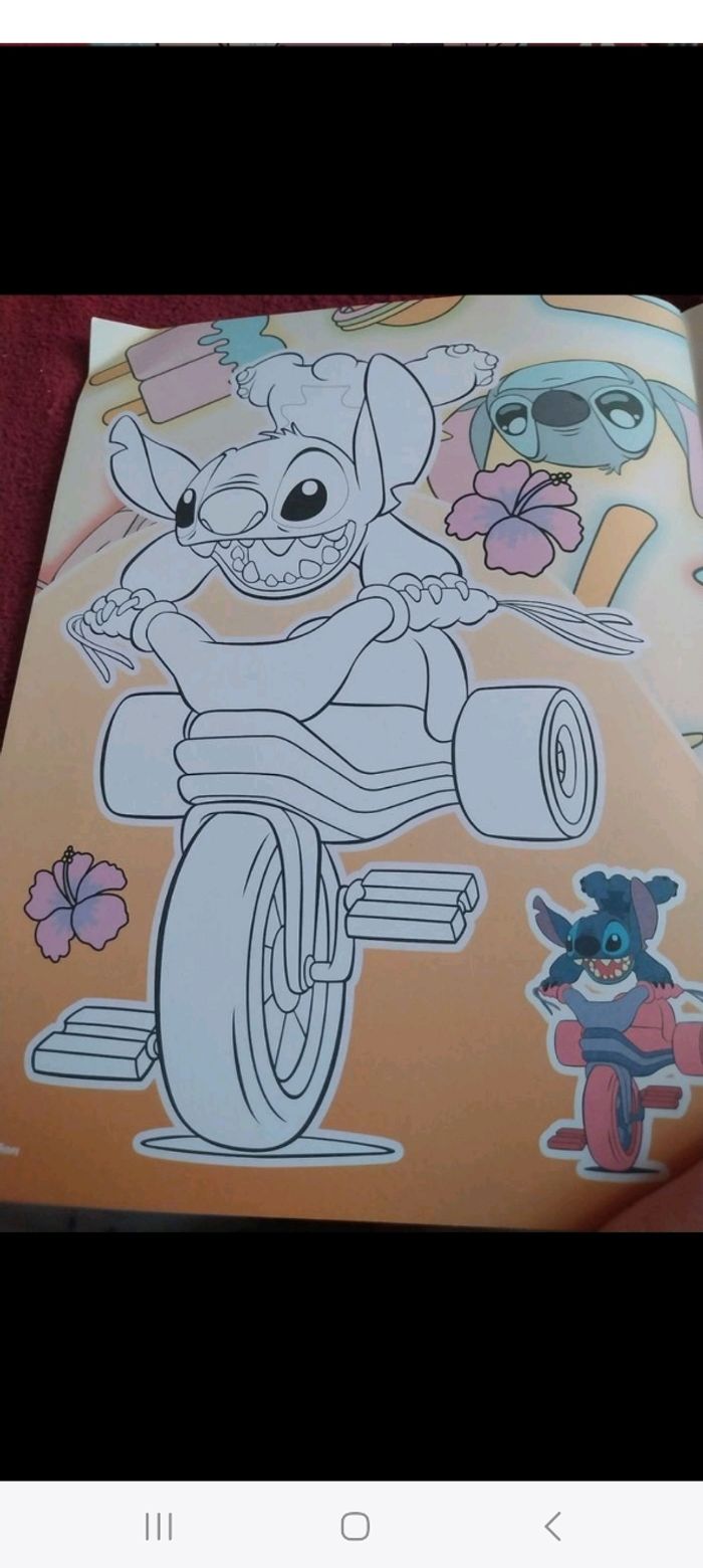 Livre de coloriages stitch et Angel - photo numéro 3