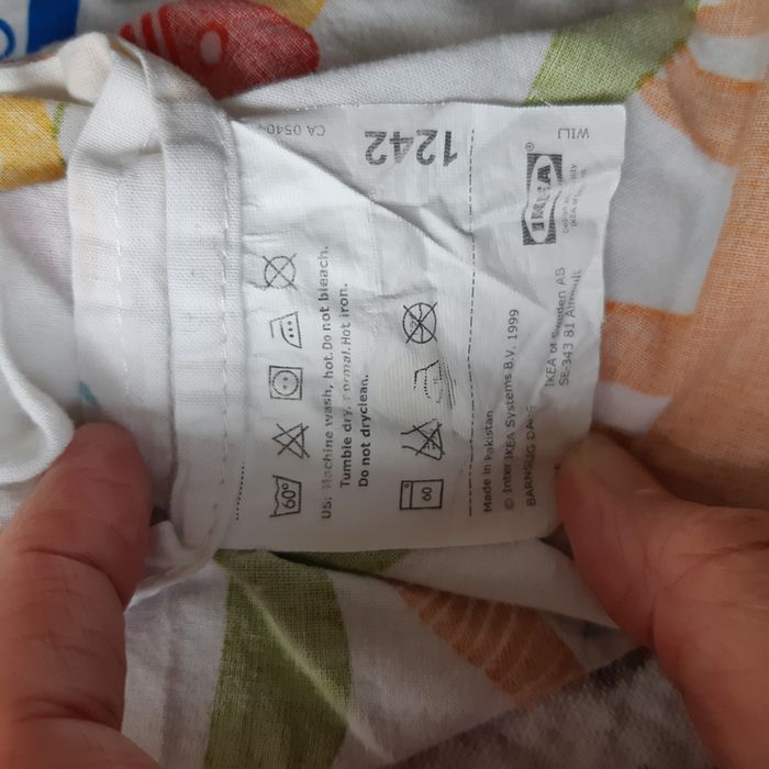 Housse couette 110x125 avec taie oreiller IKEA imprimé animaux - photo numéro 4