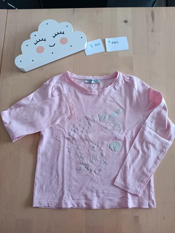T-shirt manches longues rose 🦄