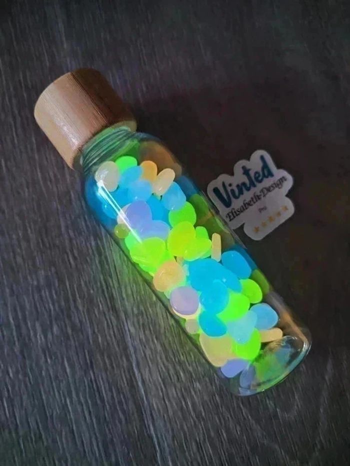 Bouteille sensorielle lumineuse Snoezelen retour au calme galets - photo numéro 4
