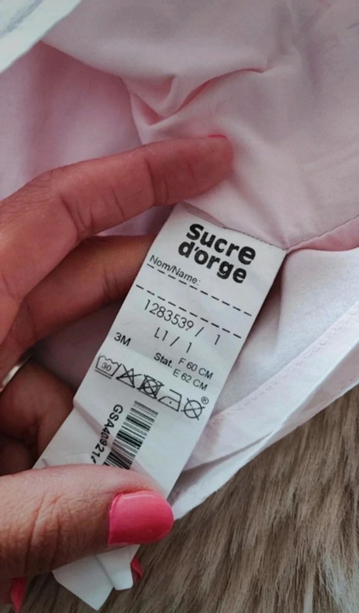 Robe rose sucre d’orge 3 mois - photo numéro 5