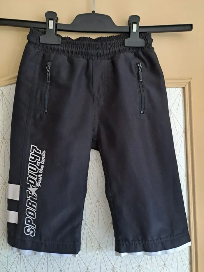 Short long bermuda noir garçon tbe gemo kids 5 ans