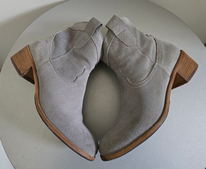 📌 Bottines Western/Cowboy Cuir Suédé - NIMAL - photo numéro 4