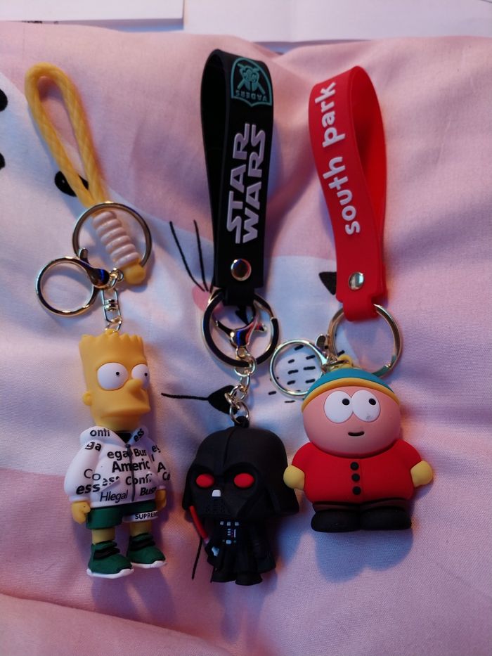 Porte-clés d'argent vador, south parc