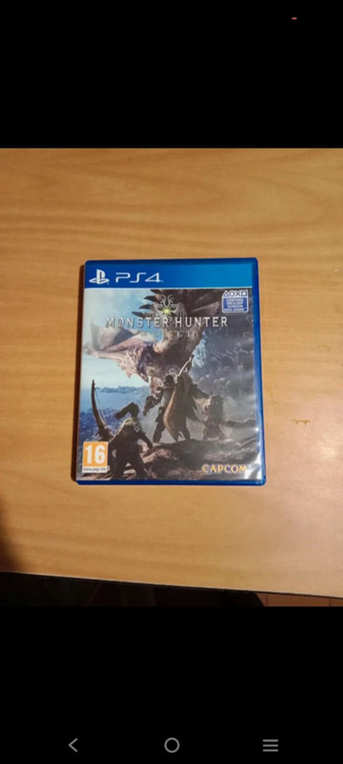 Jeux PS4 Monster Hunter World