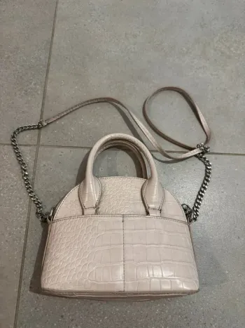 Sac à main et bandoulière crème Zara, très bon état, 21*16cm