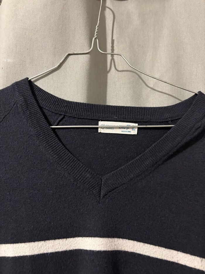 pull marinière col v - photo numéro 4