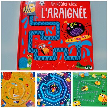 Livre animé à toucher 🕸 Un goûter chez l'araignée 🕷