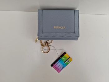 Portefeuille Muiikola Cuir Synthétique Bleu Ciel Doré