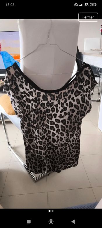 Tee shirt leopard femme 