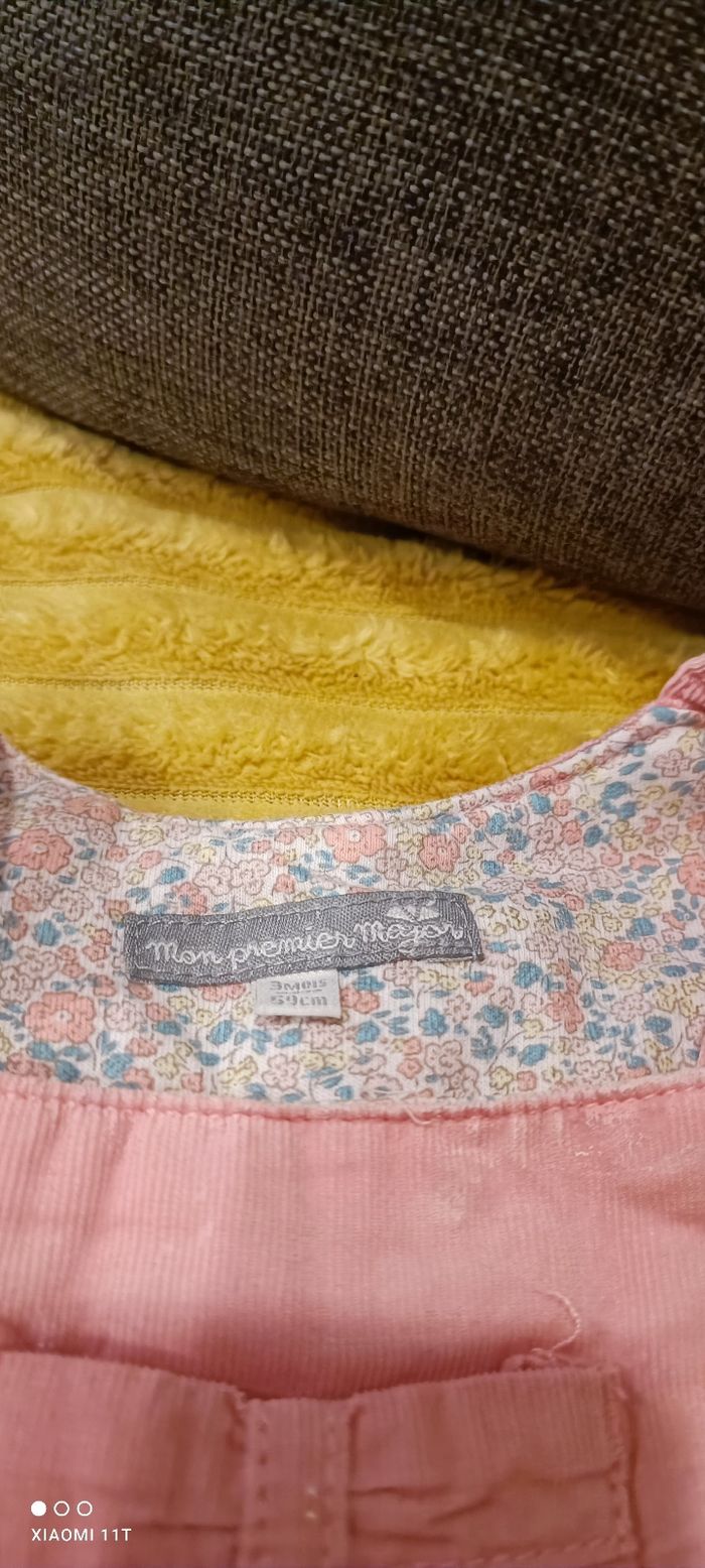 Salopette rose velours - photo numéro 4