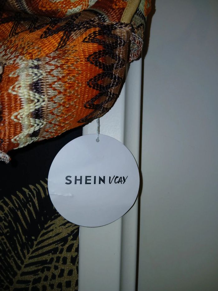 🧡 Jolie haut style crochet bohème orange Shein taille Xs. - photo numéro 3