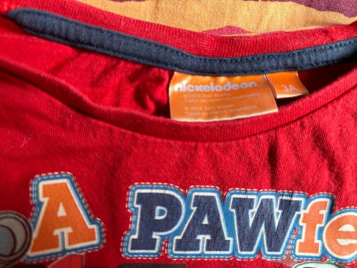 Tee shirt manches longues pat patrouille rouge 3 ans - photo numéro 3