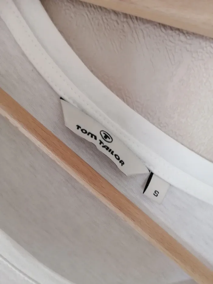 Maillot ultra léger blanc et rose Tom Tailor S - photo numéro 3