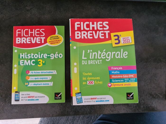 Livres fiches brevet des collèges