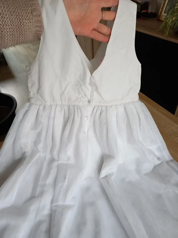 Robe blanche de cérémonie 8/10 ans - photo numéro 6
