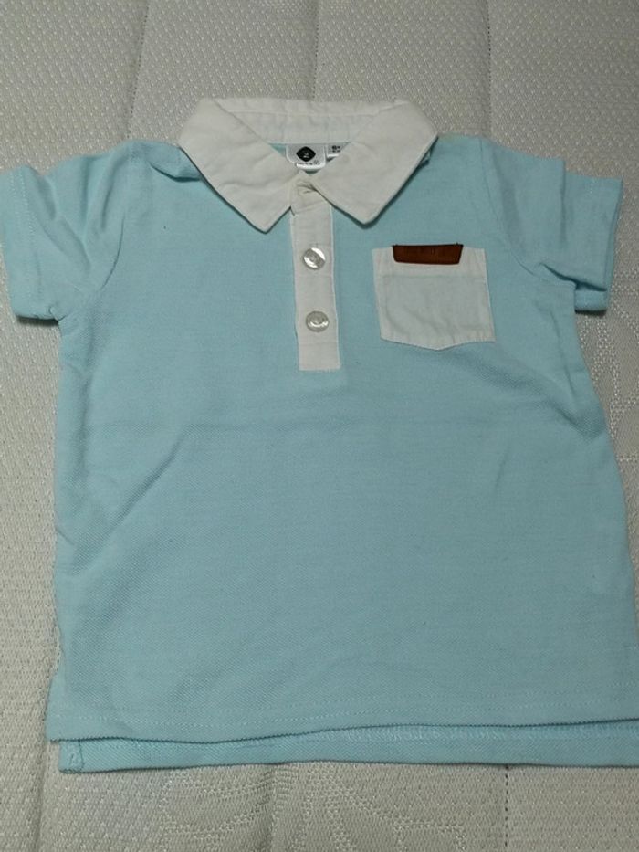 Polo bleu ciel Z 6 M