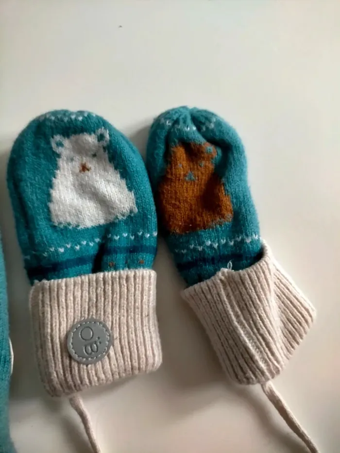 Bonnet moufles bébé - photo numéro 2