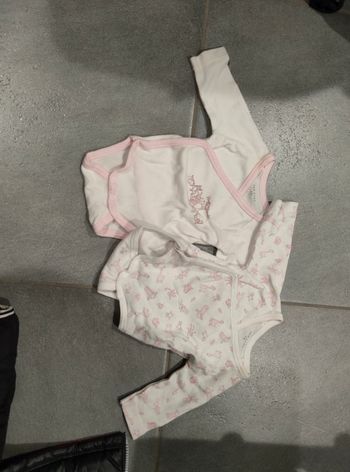 Lot 2 bodys tex 1 mois